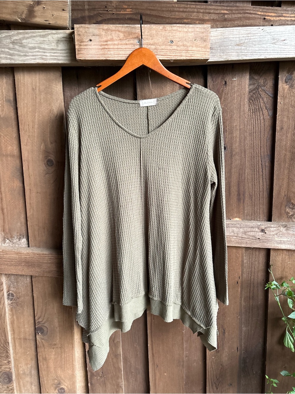 Altar’d State Olive Green Swing Thermal Long Sleeve